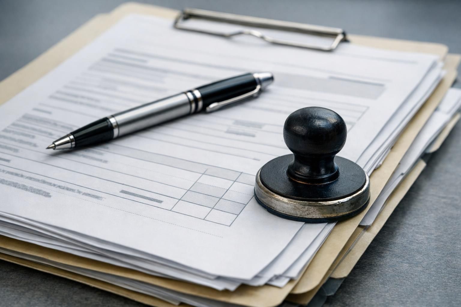 Enveloppe confidentielle et documents de signalement posés sur un bureau